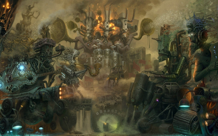 artistic cars cities creatures creepy cyber cyborg dark