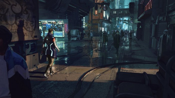 Cyber Punk City wallpaper cyberpunk real people night men