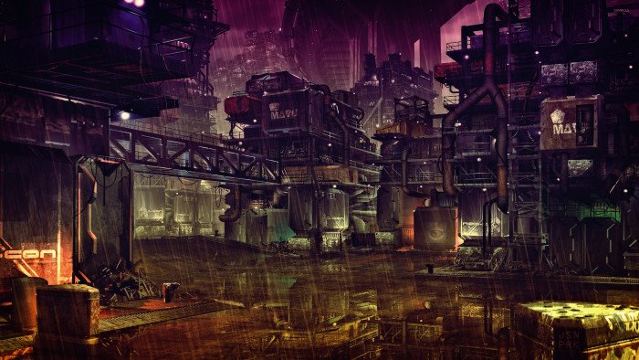 cyber science fiction digital art concept cyberpunk 2k