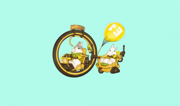 Fantasy Art Funny Rabbit Cyber Bunny Bunnies Transport 2k 4k