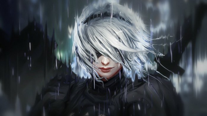 Nier Automata fan art backgound texture 59