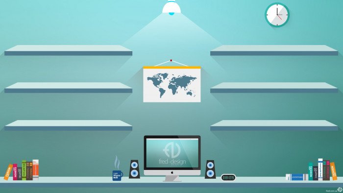 cup world map clocks digital art computer shelves 7