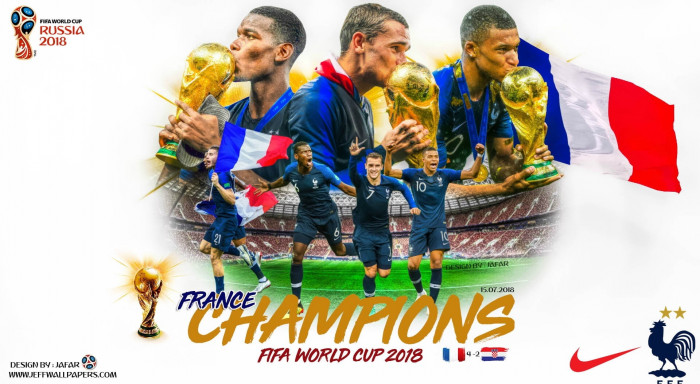FRANCE CHAMPIONS FIFA WORLD CUP Sports Football manchester united 56