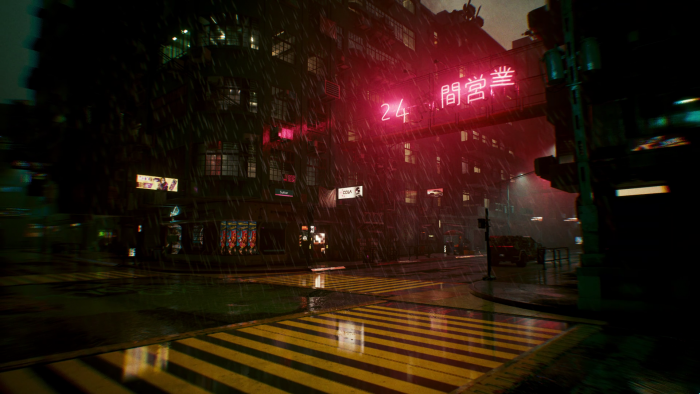 Little China at night Cyberpunk