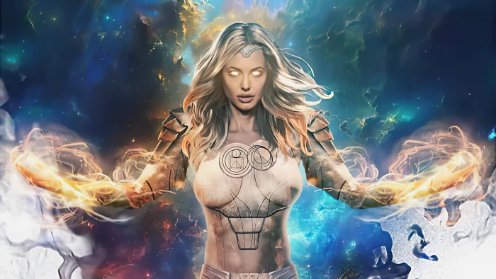 eternals thena fan art actress hollywood 2k