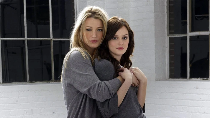 leighton meester and blake hugging actress hollywood