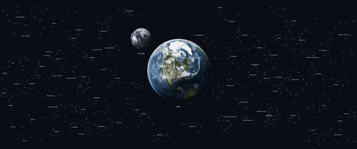 planet earth and moon wallpaper 8 bit pixel art pixels stars 2k
