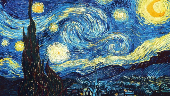 Starry Night painting artwork Vincent van Gogh The