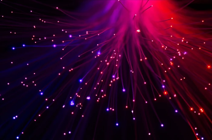 string light digital wallpaper red fiber optic lights Optic 2k