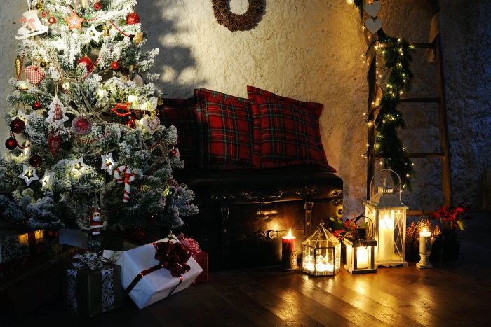 decoration toys tree New Year Christmas gifts fireplace 2k 4k 5k