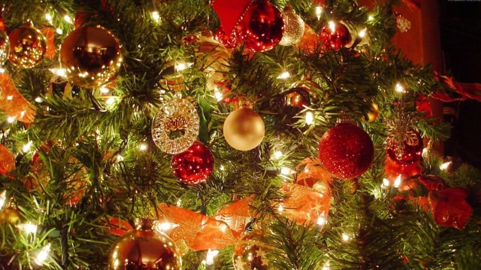 decor christmas ball illuminate celebration event pine 2k