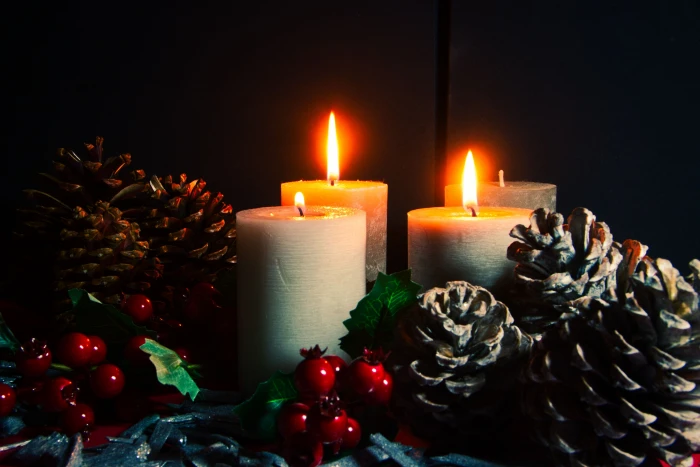 advent third candles tap decoration light contemplation 2k 4k 5k