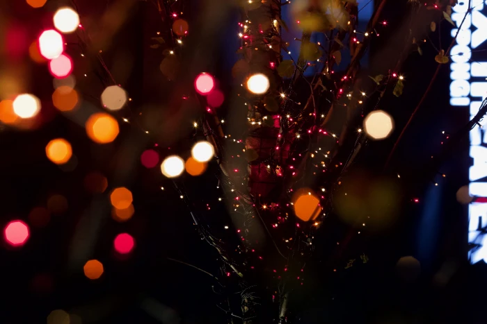 bokeh effect light paper confetti tokyo roppongi japan 2k 4k 5k