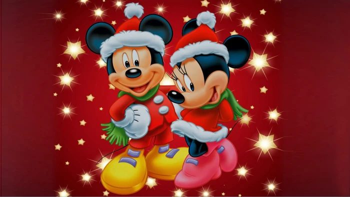 Mickey And Minnie Mouse Christmas Theme Desktop Wallpaper Hd For Mobile Phones Laptops 2k