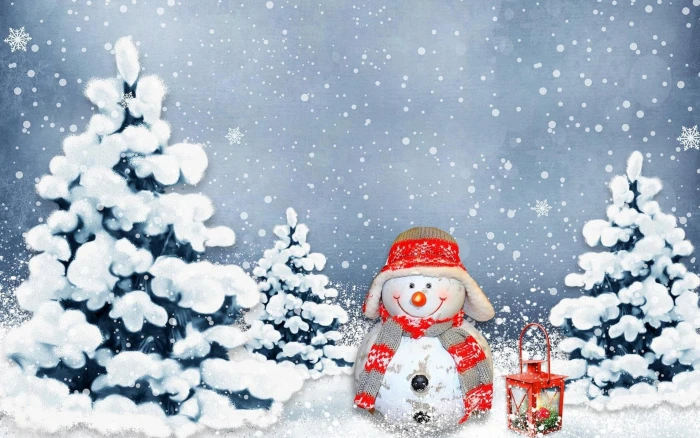 snow winter new year christmas snowman 2k