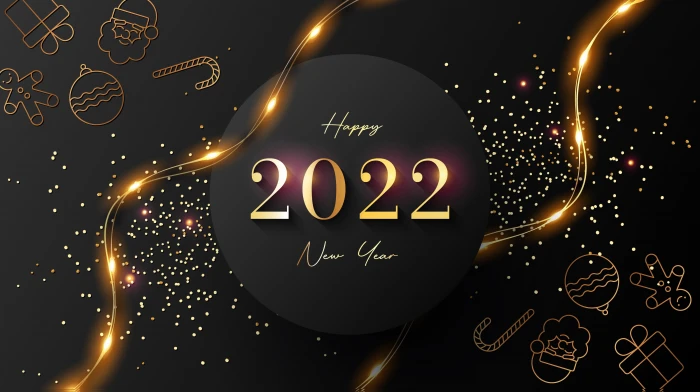 background Christmas figures New year 2k 4k