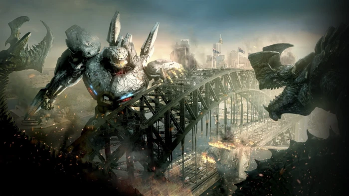 gray robot digital wallpaper movies Pacific Rim kaiju art