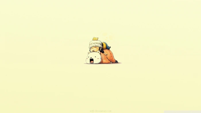 polar bear illustration One Piece Trafalgar Law cute christmas