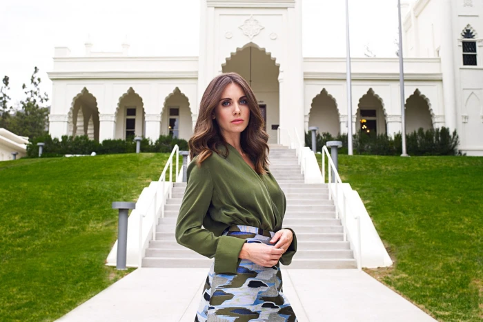 Actresses Alison Brie Blue Eyes Brunette