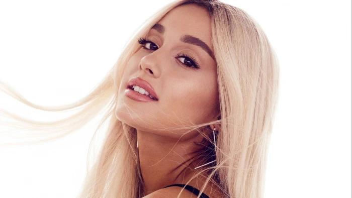 Actresses Ariana Grande Blonde Brown Eyes Face Singer 2k