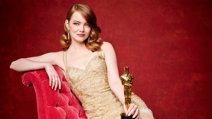 actress Emma Stone Oscars redhead 2k