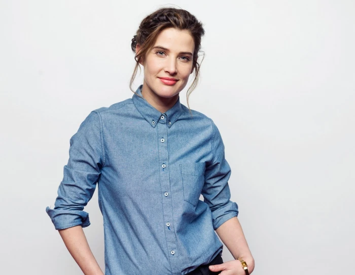 Actresses Cobie Smulders Blue Eyes Brunette Canadian Smile