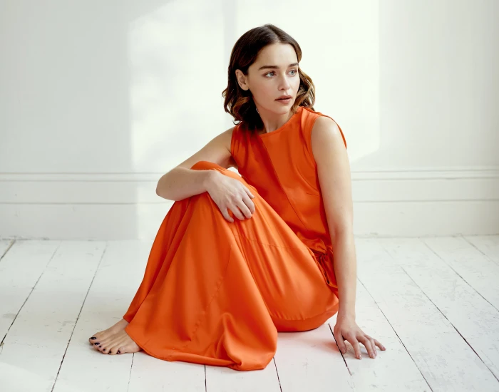 Actresses Emilia Clarke Blue Eyes Brunette English Girl 2k