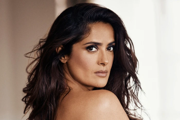 Actresses Salma Hayek Brown Eyes Brunette Face Mexican