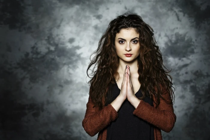 women actress brunette long hair Eva Josef kov czech