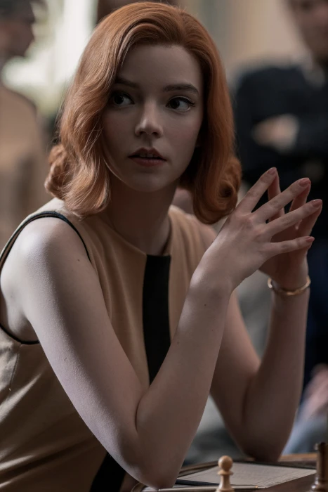 Anya Taylor Joy women actress The Queen's Gambit film stills 2k