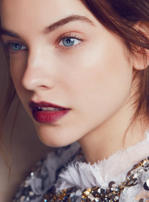 Barbara Palvin women model actress face blue eyes brunette