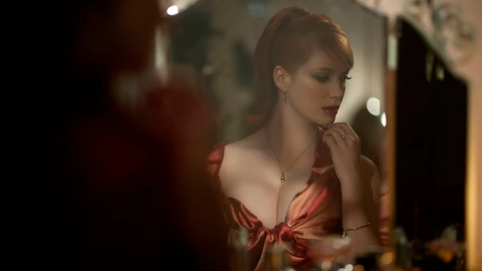 Christina Hendricks redhead reflection women actress beauty