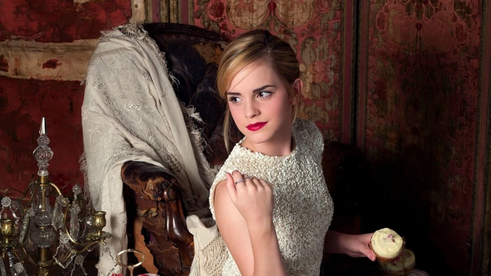 Emma Watson actress red lipstick celebrity women