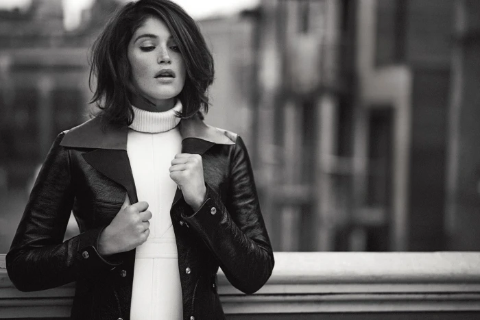 Gemma Arterton women actress monochrome one person young adult