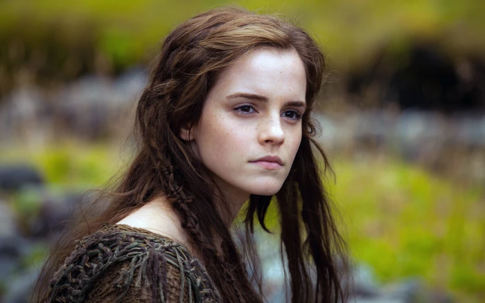 Emma Watson women movies freckles long hair actress Noah movie 2k
