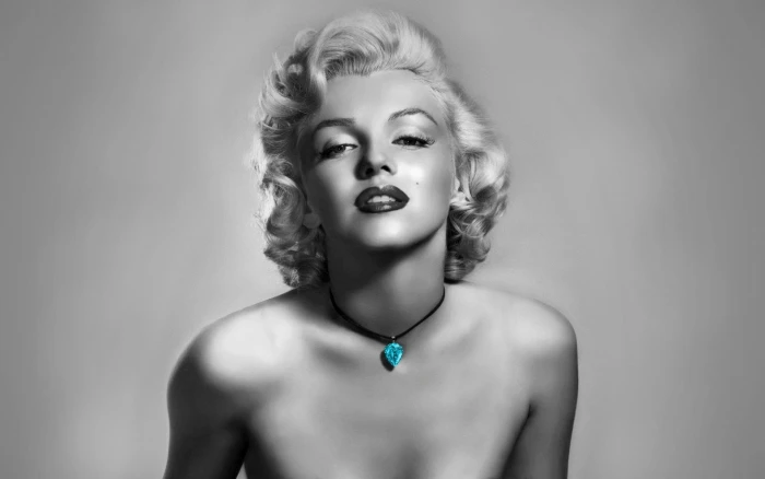 grayscale Marilyn Monroe Actresses Blonde Celebrity Diamond