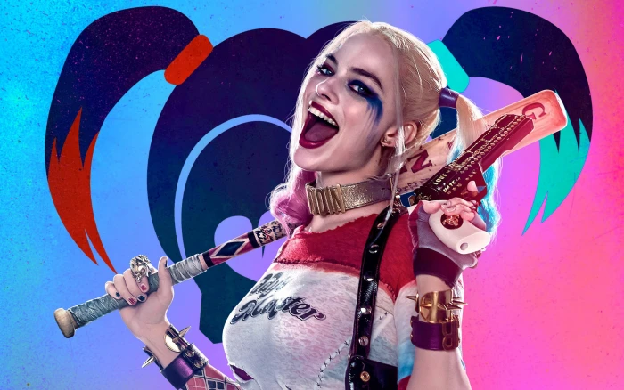 Harley Quinn Margot Robbie blonde actress comic books music 2k