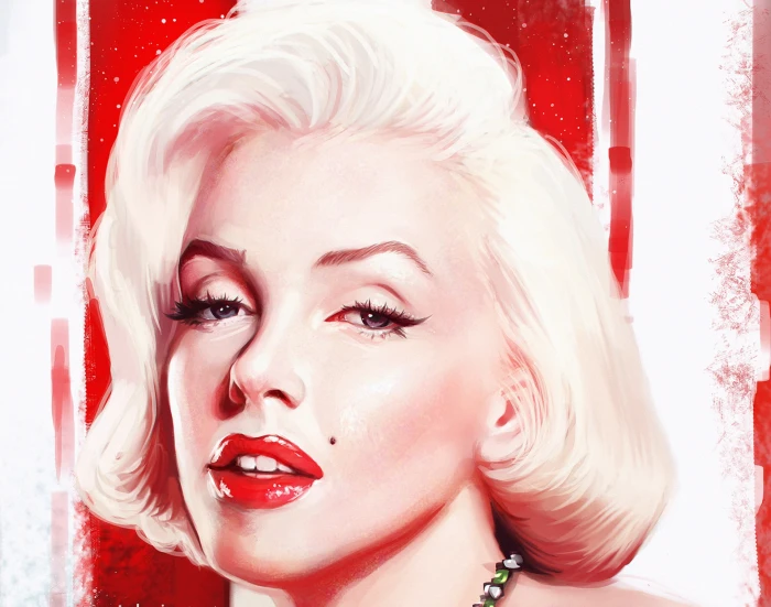 Marilyn Monroe illustration look face woman star actress