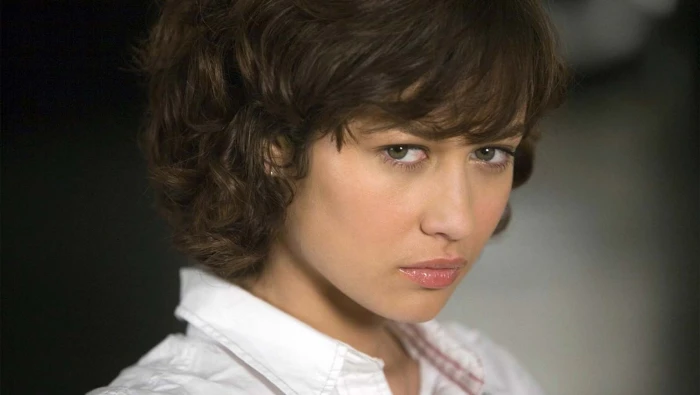 Olga Kurylenko women model actress brunette green eyes