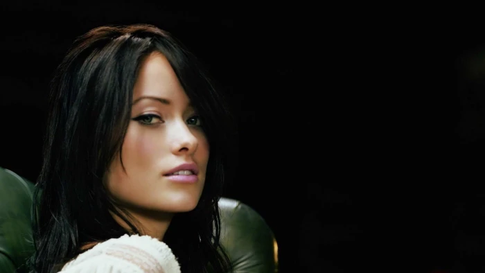 Olivia Wilde face women black background simple