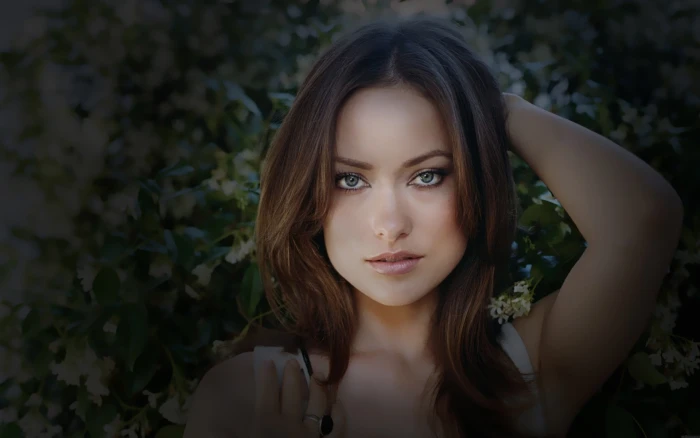 Olivia Wilde hands on head vignette actress women arms up