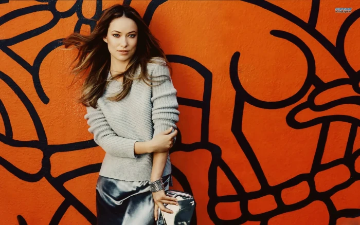 Olivia Wilde model actress one person front view standing 54