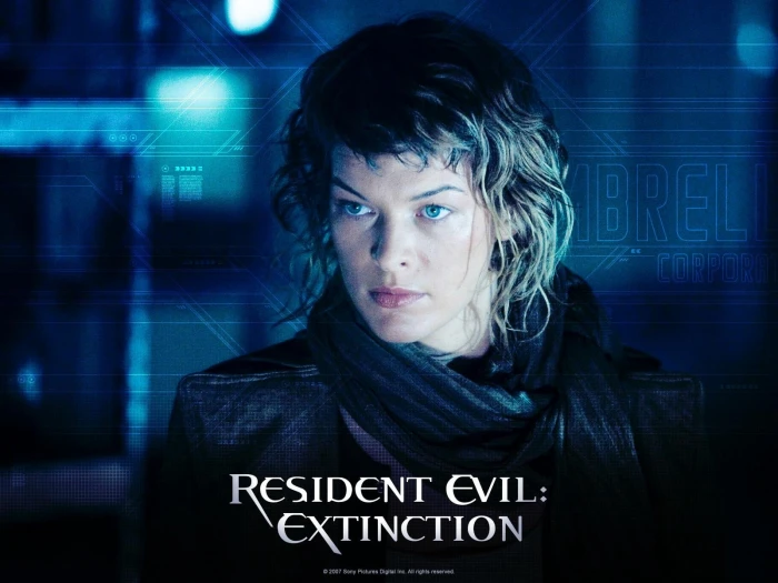 Resident Evil Extinction movie poster milla jovovich actress