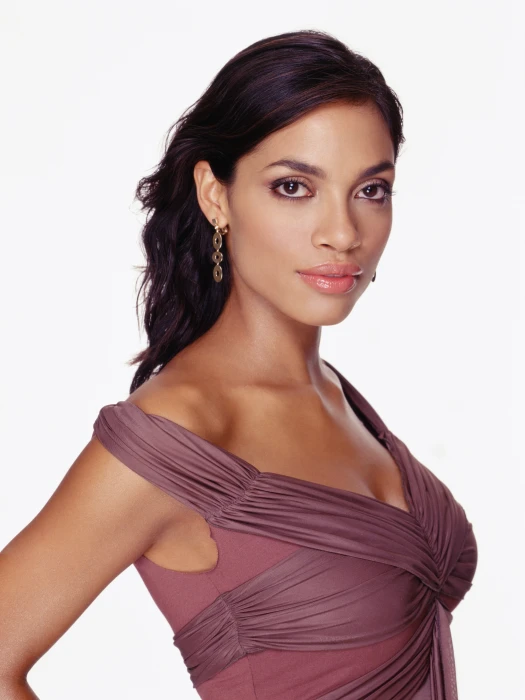 Rosario Dawson actress brunette brown eyes pink lipstick 2k