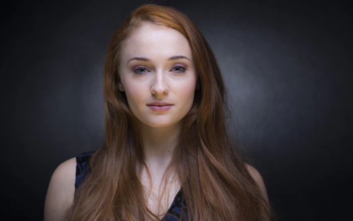 Sophie Turner actress women redhead celebrity portrait 2k 4k 5k