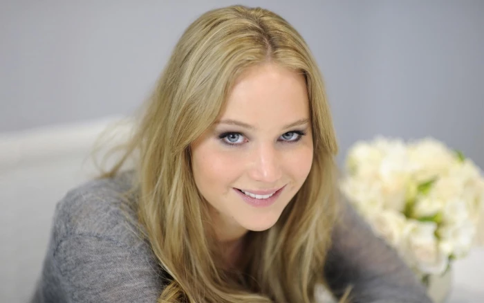 Stunning Beautiful Jennifer Lawrence Desktop blondes women