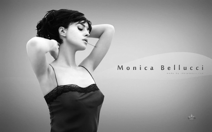 women monica bellucci actress models transparent monochrome idolpapers Art Monochrome HD