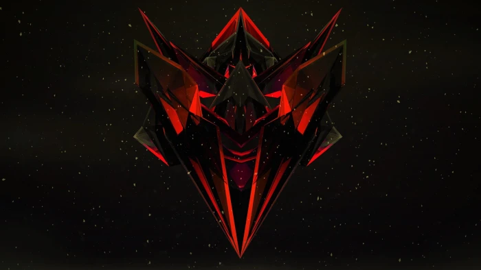 black Justin Maller orange dark abstract red 2k