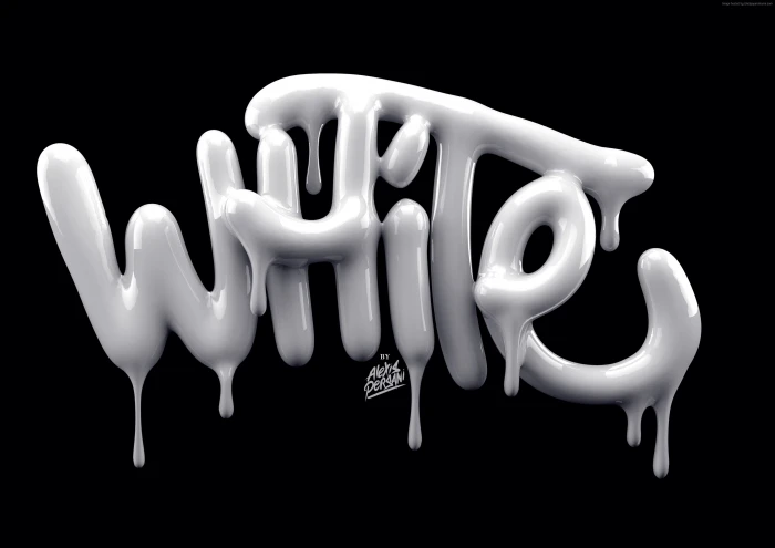typography shape abstract white font studio shot 2k 4k