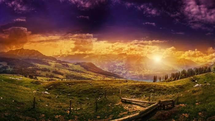 uhd sky nature swiss alps countryside switzerland sunlight 2k 4k 5k